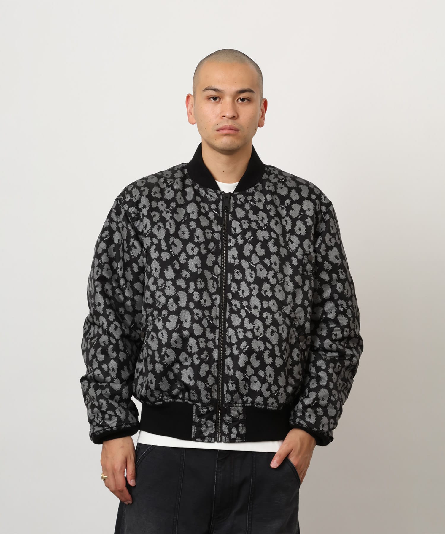 atmos Reversible Flight Jacket BLACKの画像
