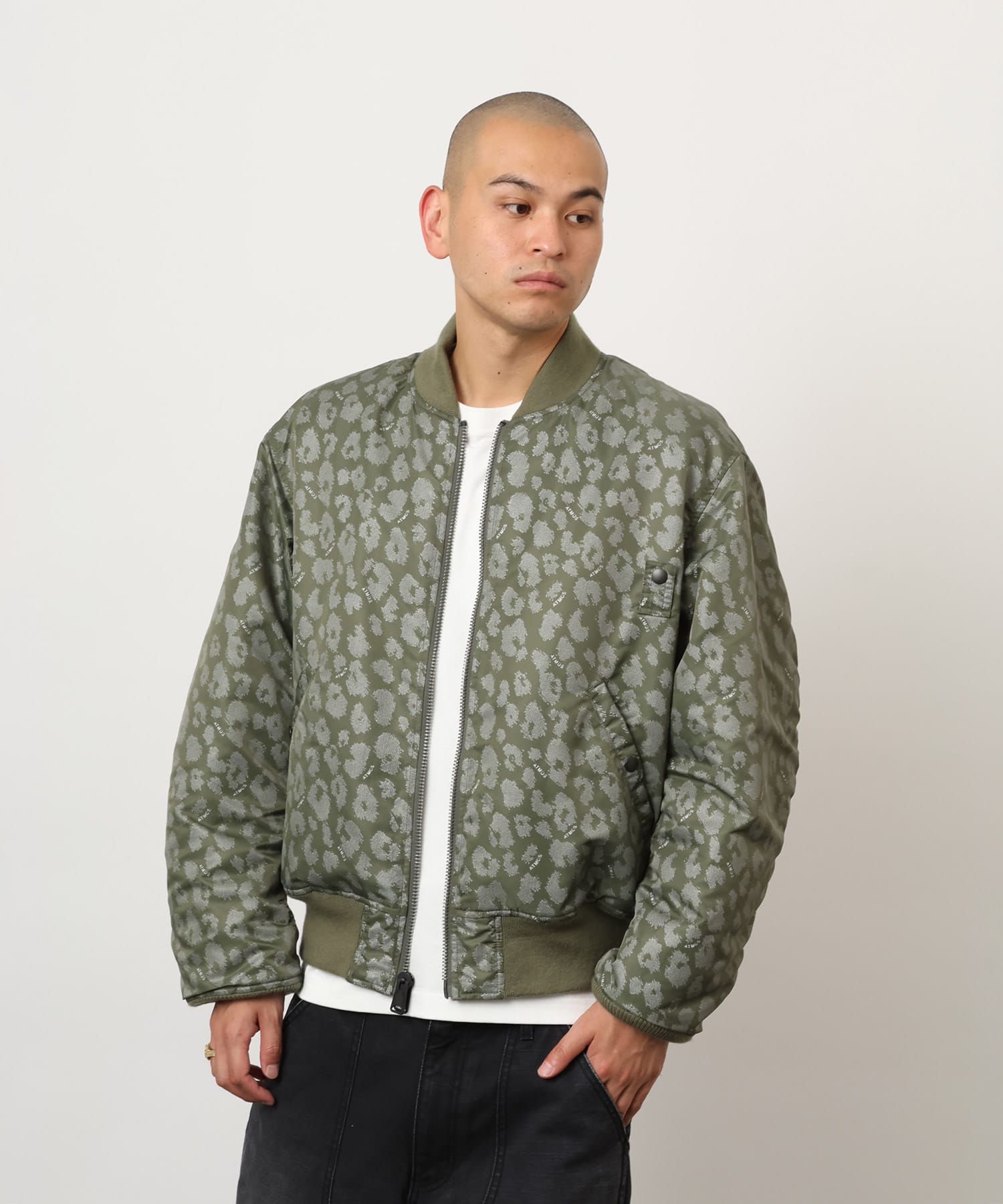 atmos Reversible Flight Jacket KHAKIの画像