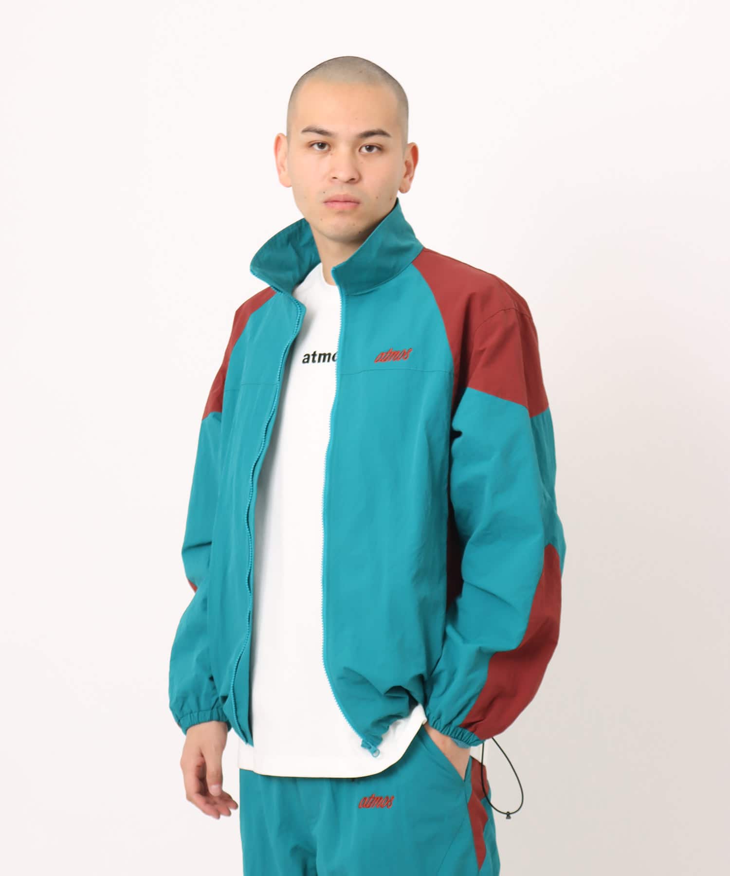 atmos Bicolor Truck Jacket BLUEの画像