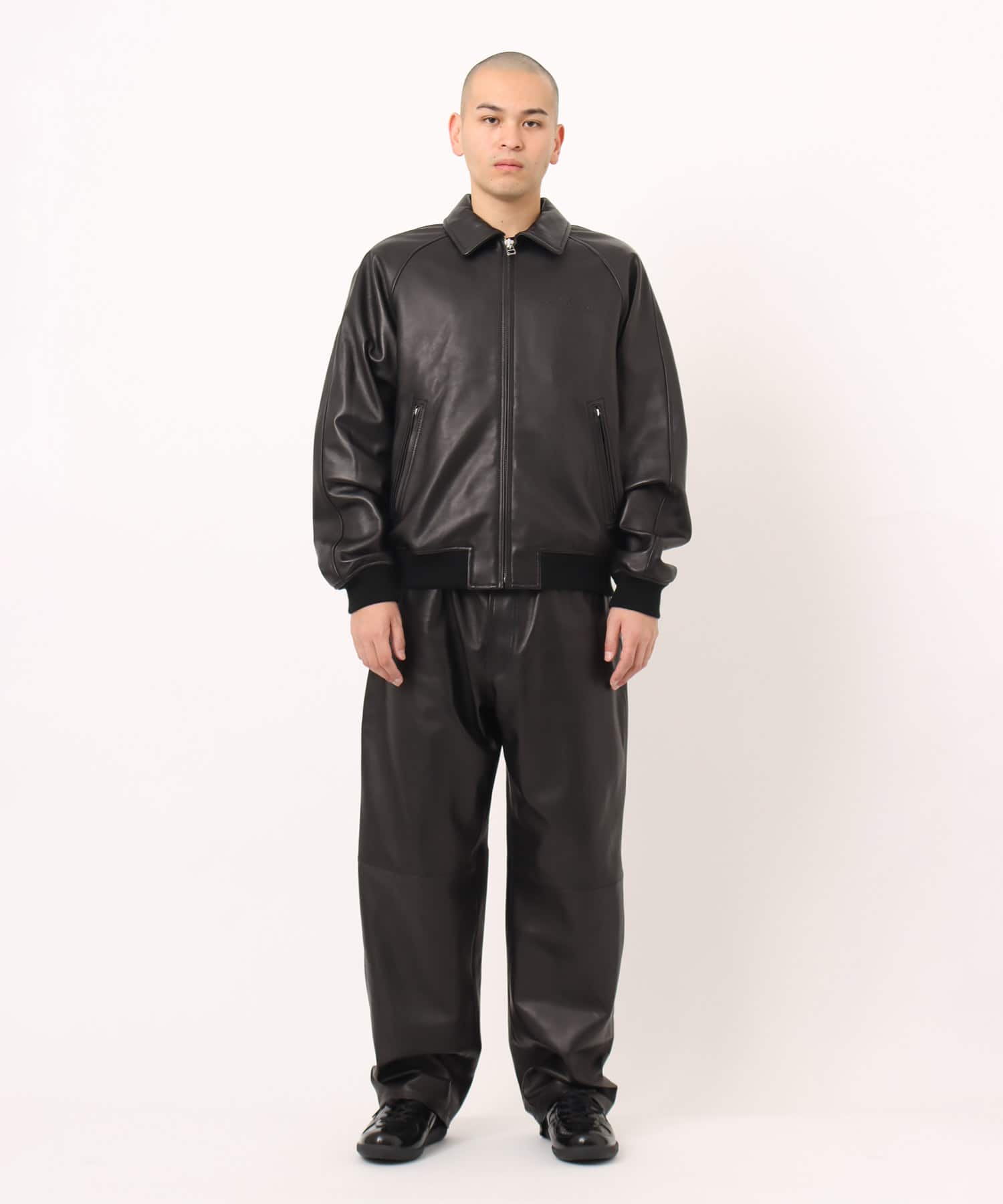 atmos Sheep Leather Buggy Pants BLACKの画像