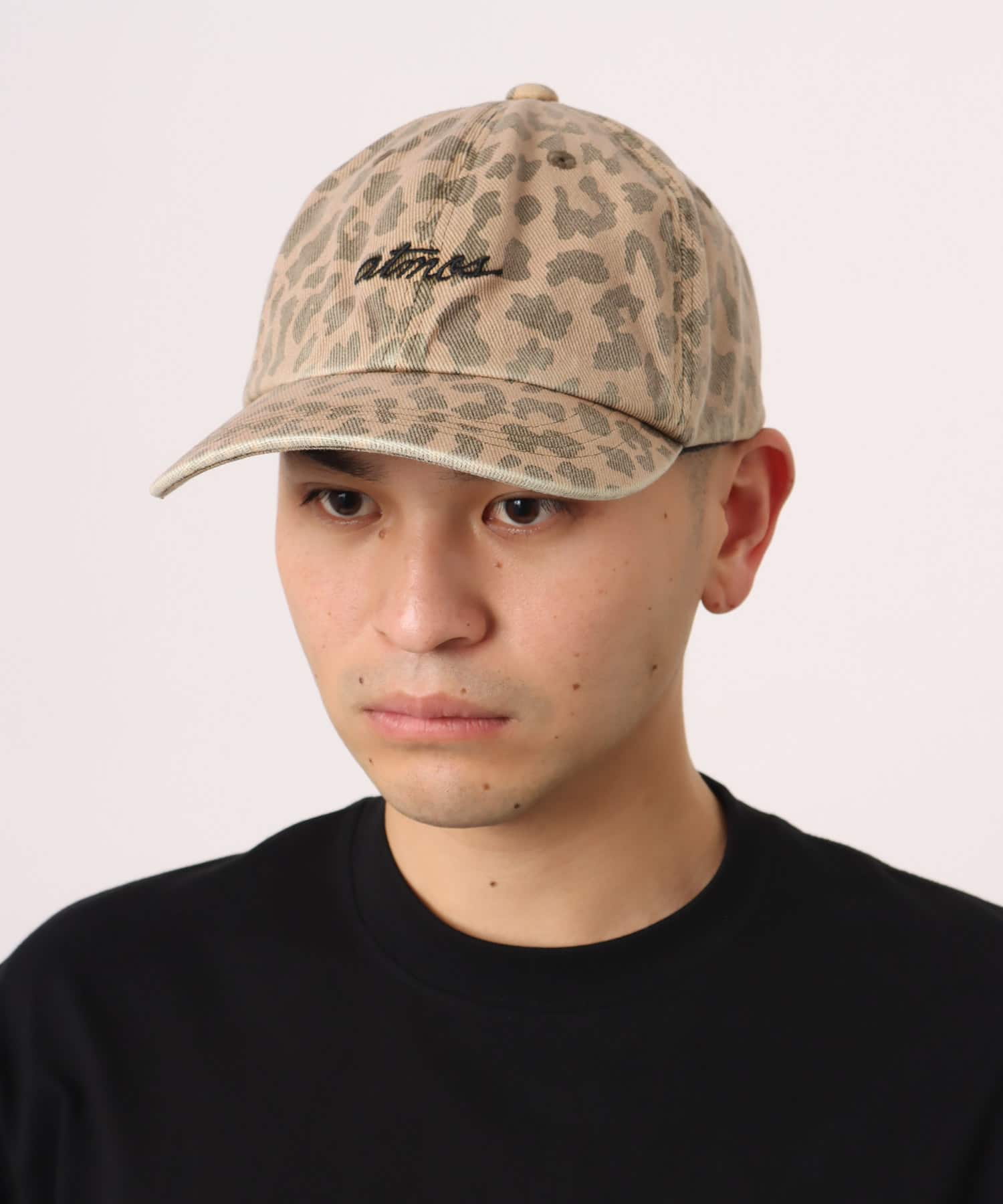 atmos Leopard Pattern Cap KHAKIの画像
