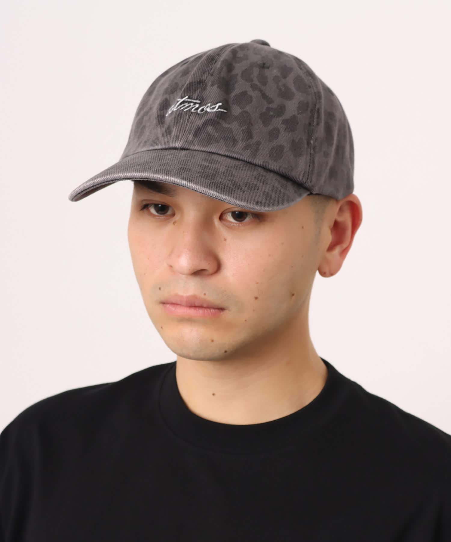 atmos Leopard Pattern Cap LIGHT BLACKの画像