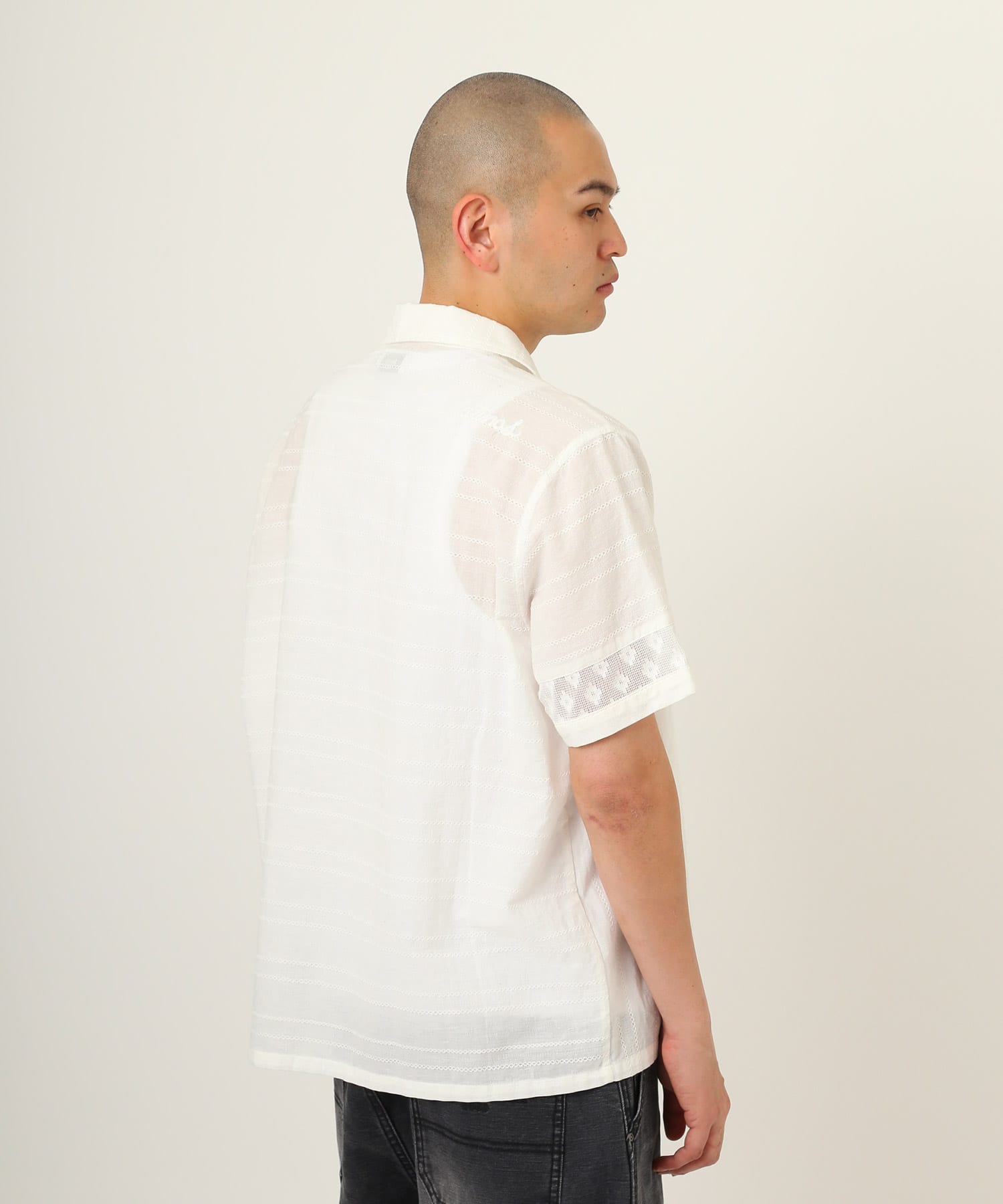 atmos Open Collar SS Shirt WHITEの画像