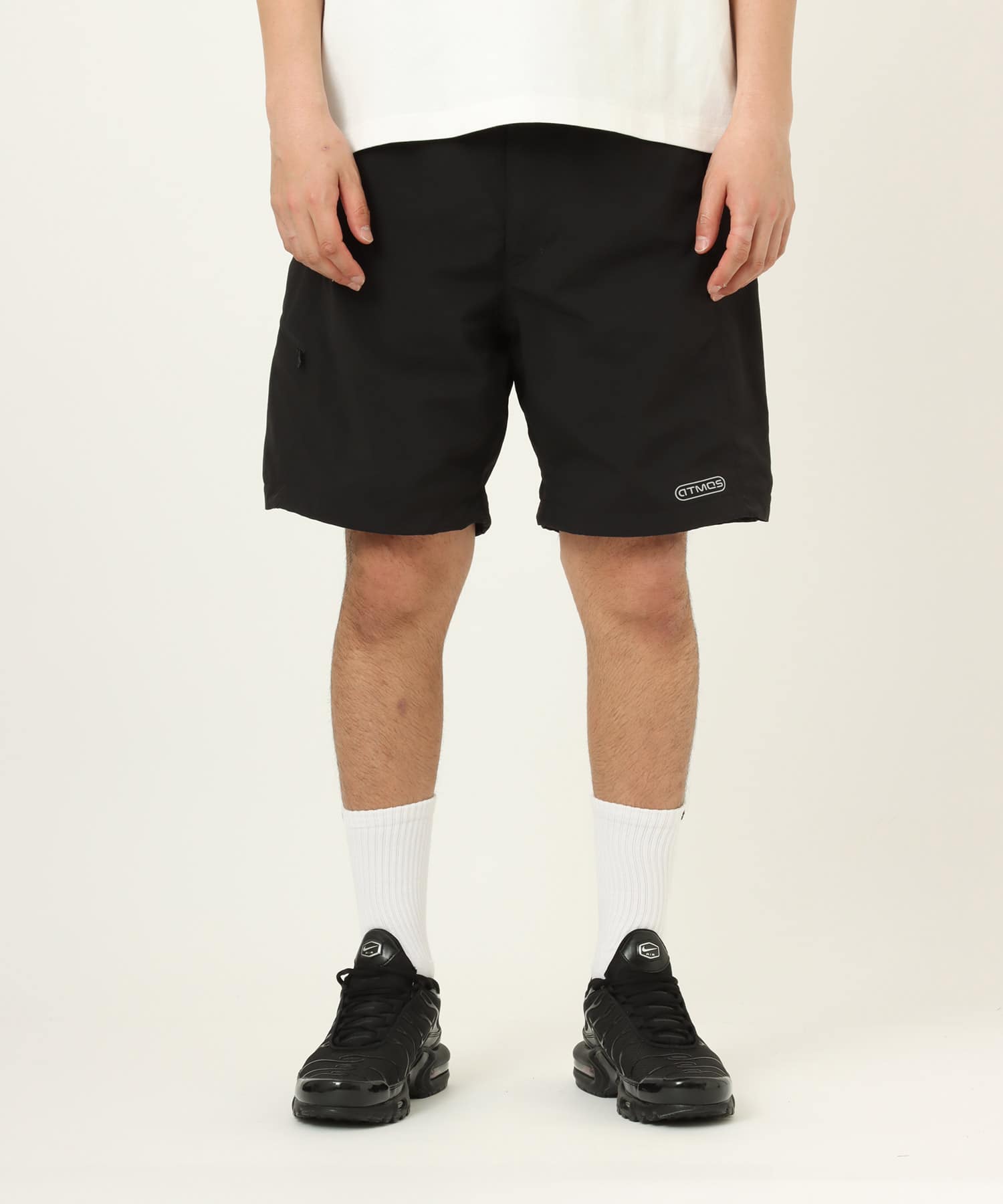 atmos Crinkled Nylon Shorts BLACKの画像