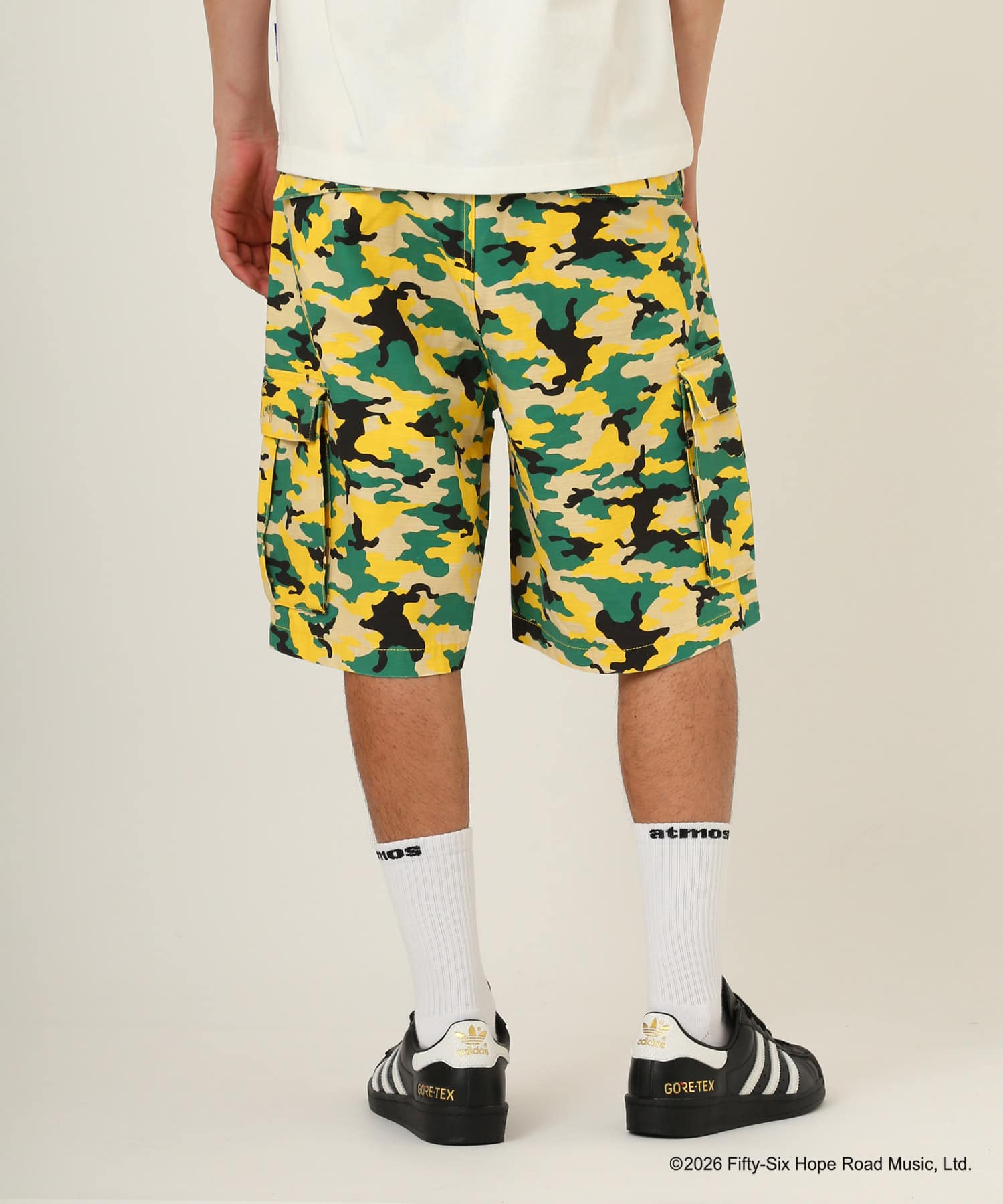 atmos x BOB MARLEY Camo Short Pants JAMAICAN COLORの画像