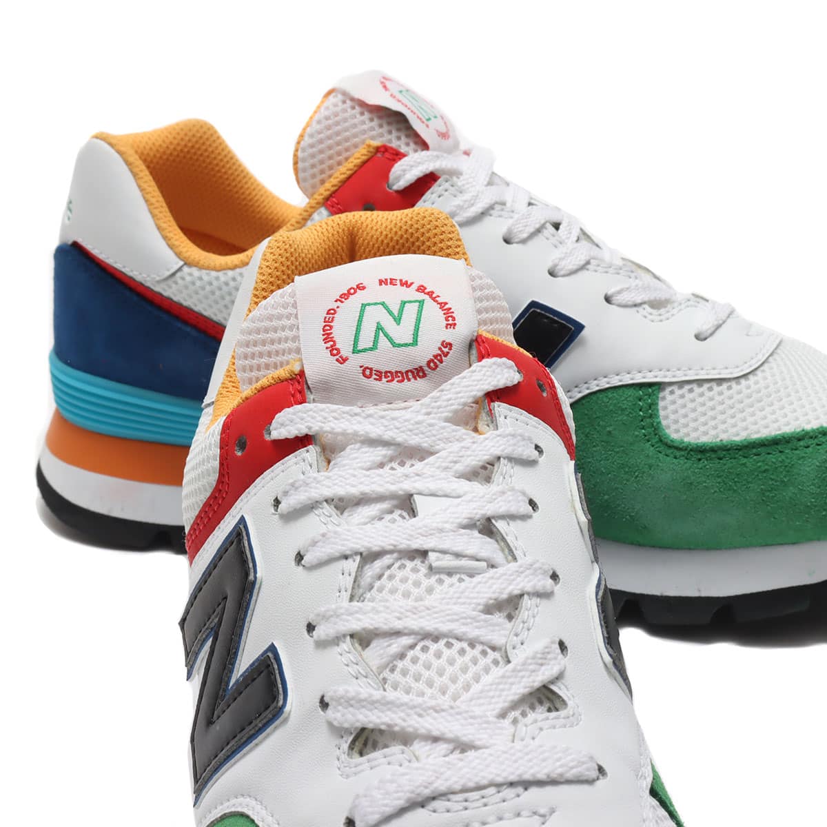 New Balance ML574DRM WHITE/GREENの画像