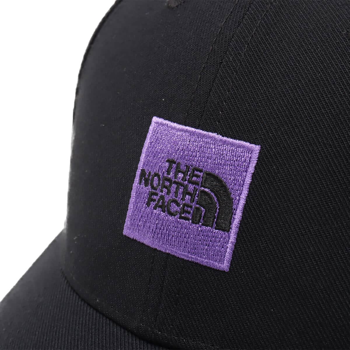 THE NORTH FACE Square Logo Cap ブラック×オプティックバイオレット 