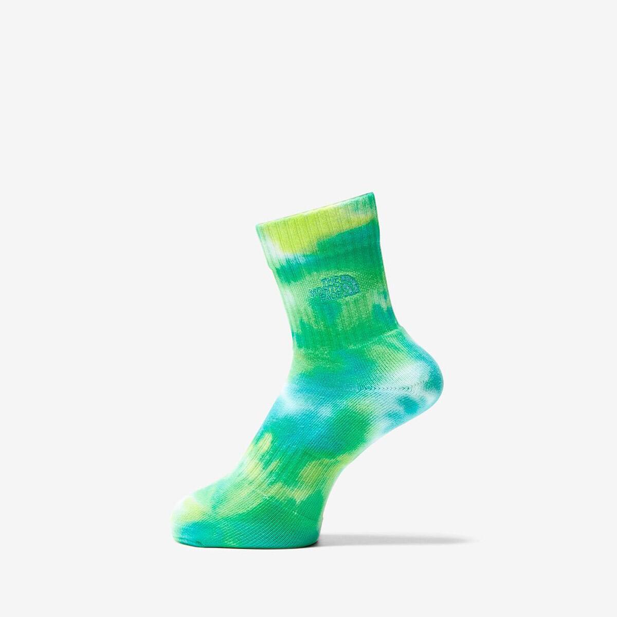 THE NORTH FACE Tie Dye Crew レモンイエロー×オプティックエメラルド 24SS-Iの画像