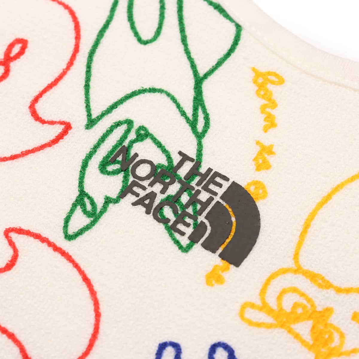 THE NORTH FACE Baby Hat & Bib Set ラインアニマルズ 24SS-Iの画像