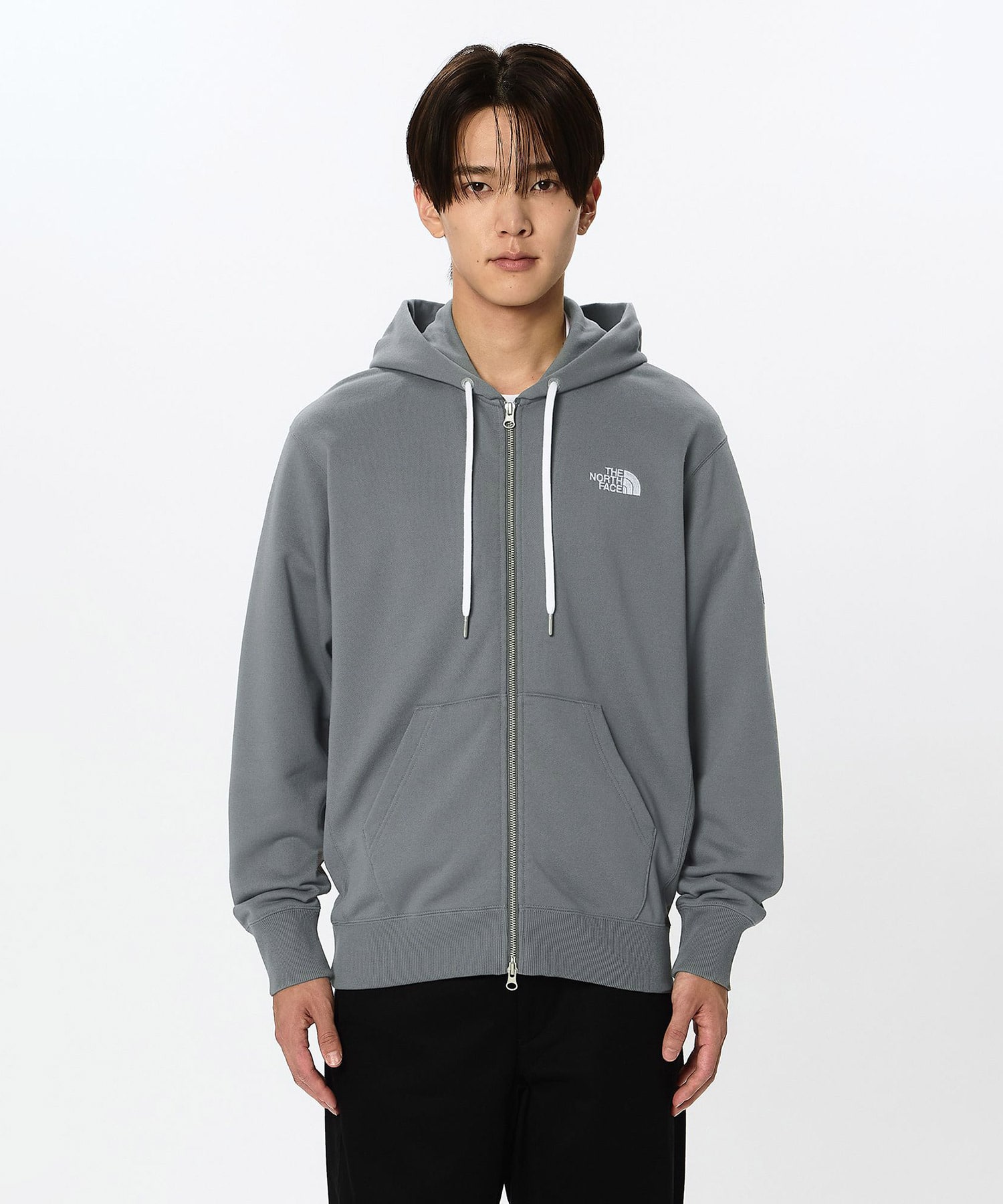 THE NORTH FACE Square Logo Full Zip スモークドパールの画像