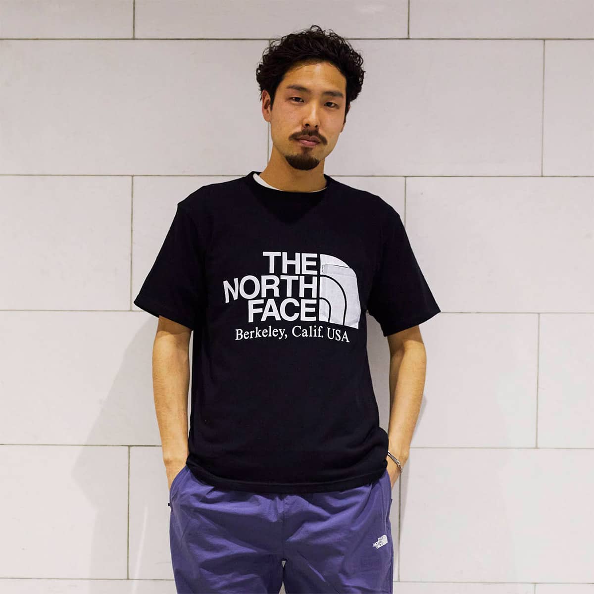 THE NORTH FACE PURPLE LABEL H/S Logo Tee Black 21SS-I