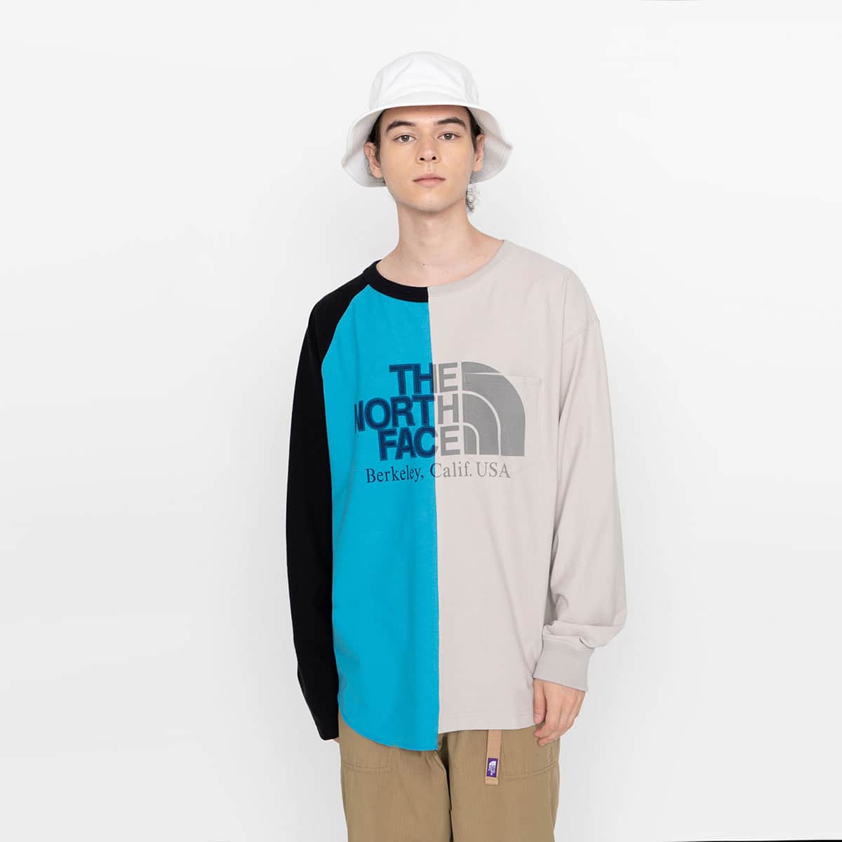 THE NORTH FACE PURPLE LABEL High Bulky Jersey L/S Logo Tee Light