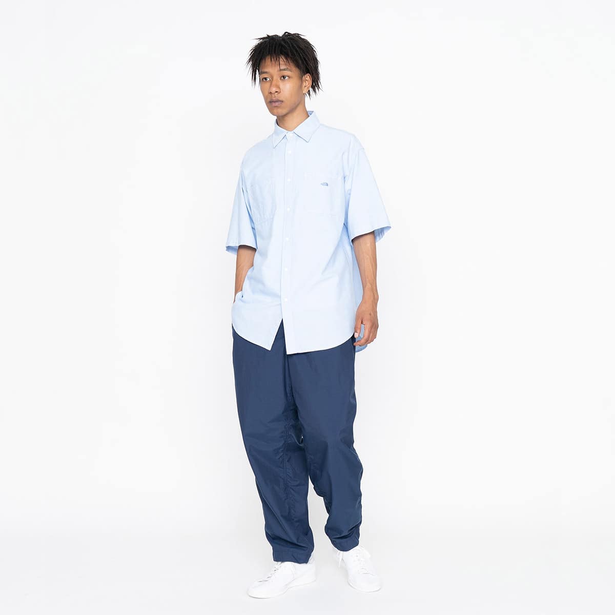 THE NORTH FACE PURPLE LABEL Cotton Polyester OX H/S Shirt SAX 22SS-Iの画像