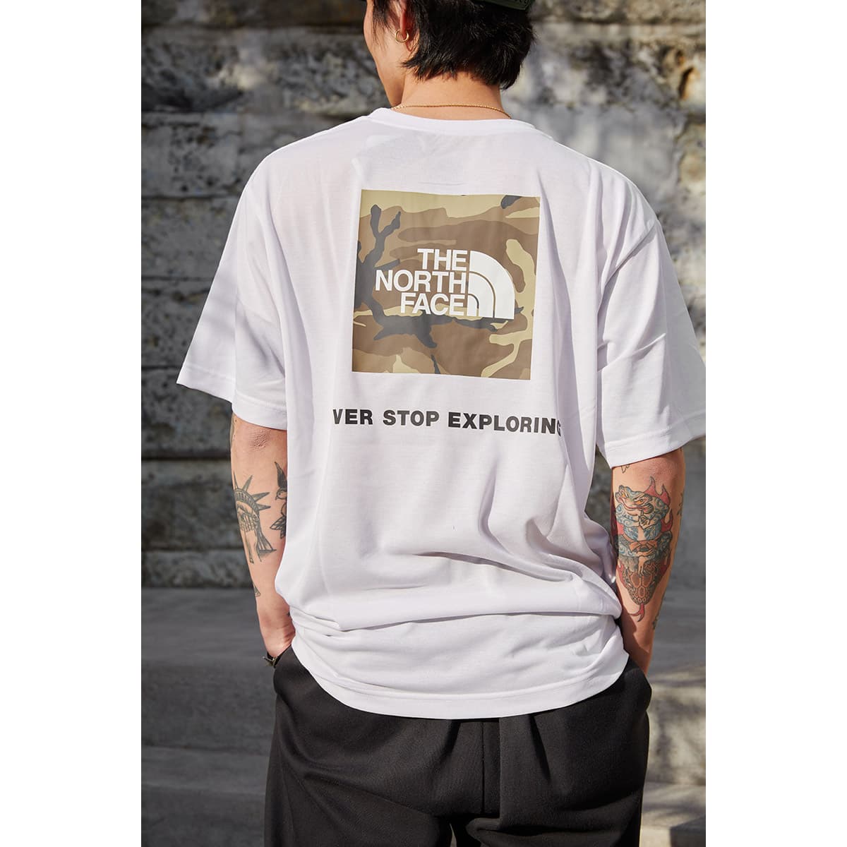 THE NORTH FACE S/S SQUARE CAMOUFLAGE TEE WHITE2 22SS-I（ザ