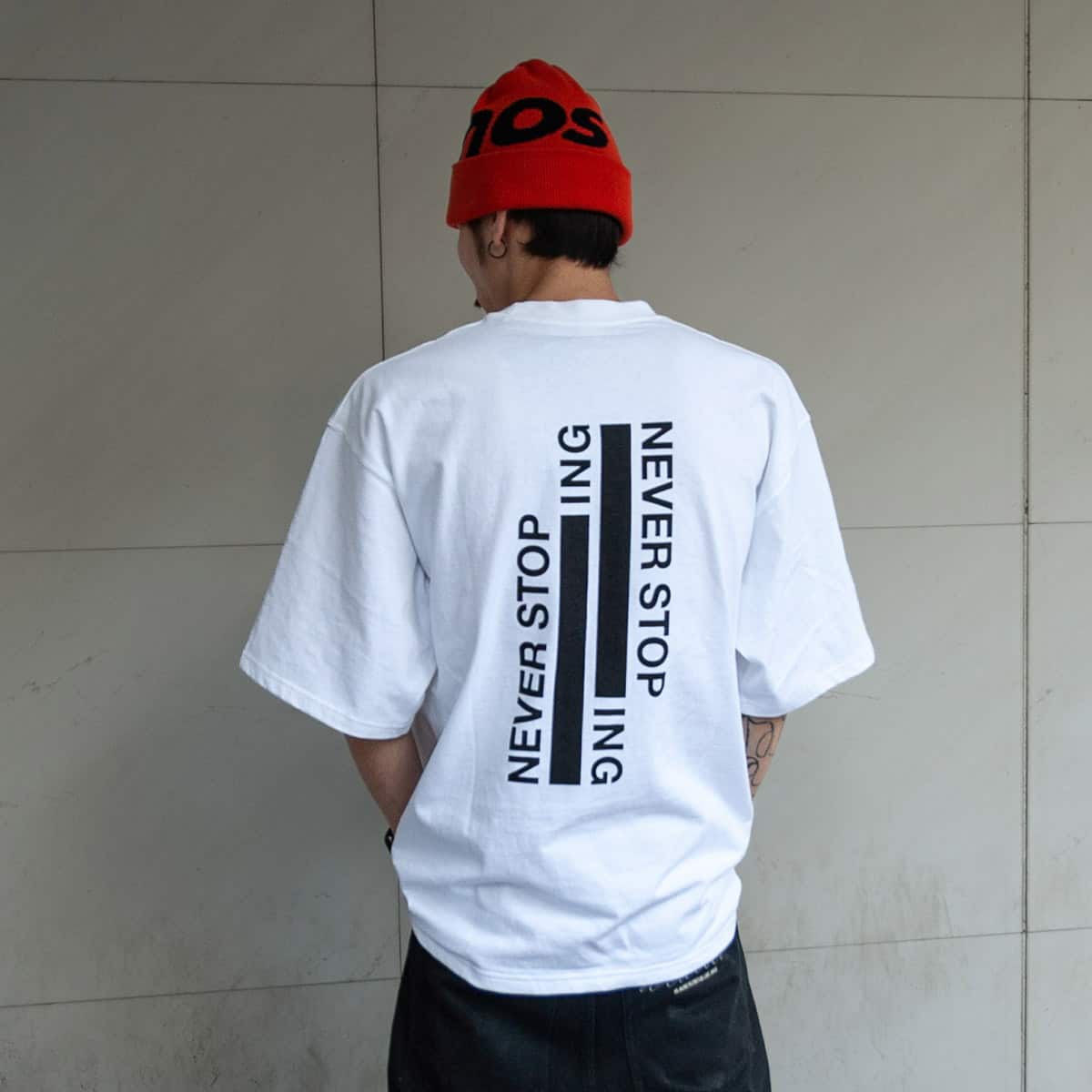 THE NORTH FACE S/S NEVER STOP ING Tee ホワイト 24SS-I