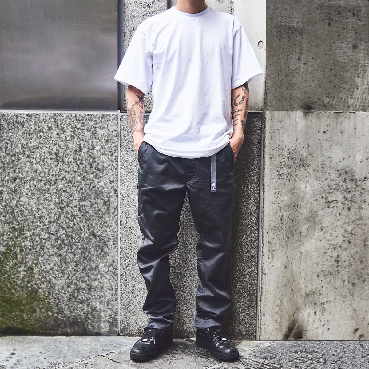 THE NORTH FACE PURPLE LABEL Stretch Twill Tapered Pants Dim Gray 