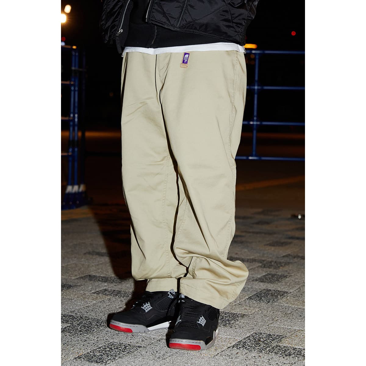 THE NORTH FACE PURPLE LABEL Stretch Twill Wide Tapered Pants BEIGE ...
