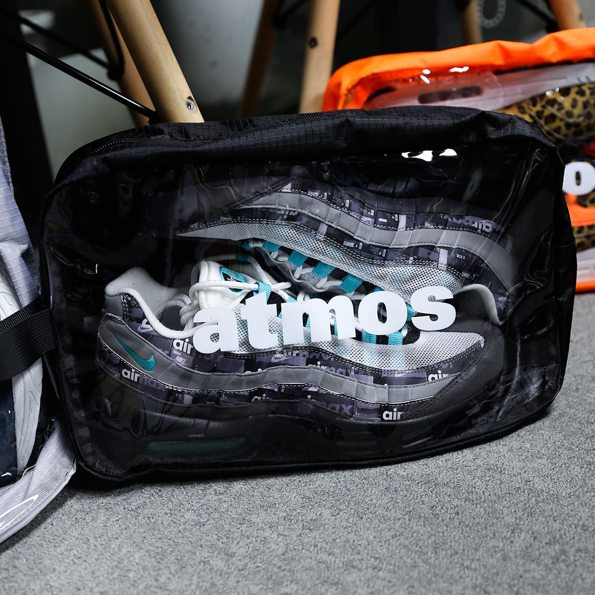 atmos CLEAR SHOES CASE BLACK 21SP-I