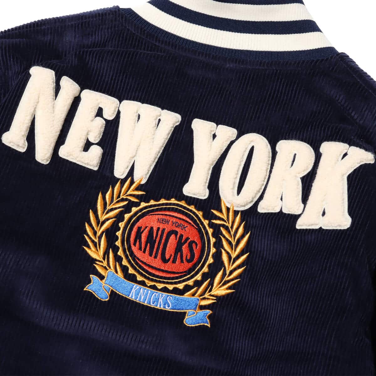 Mitchell & Ness COLLEGIATE VARSITY JACKET NYK NAVY 23FW-Iの画像