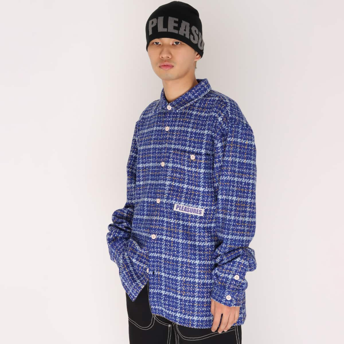 PLEASURES PERIODIC WORK SHIRT BLUE