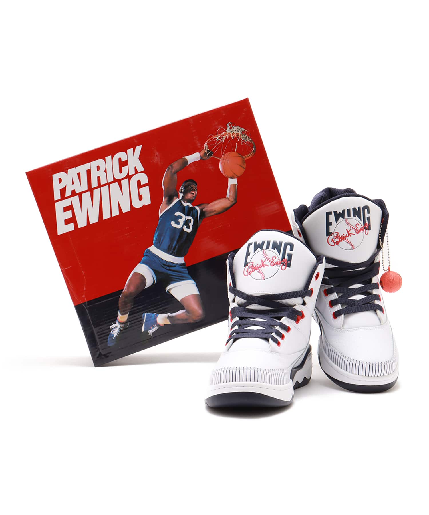 EWING 33 HI x Bronx White/Navy/Redの画像