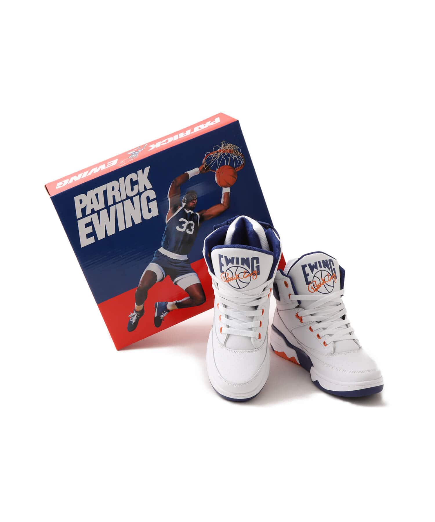 EWING 33 HI OG WHITE/BLUE/ORANGEの画像