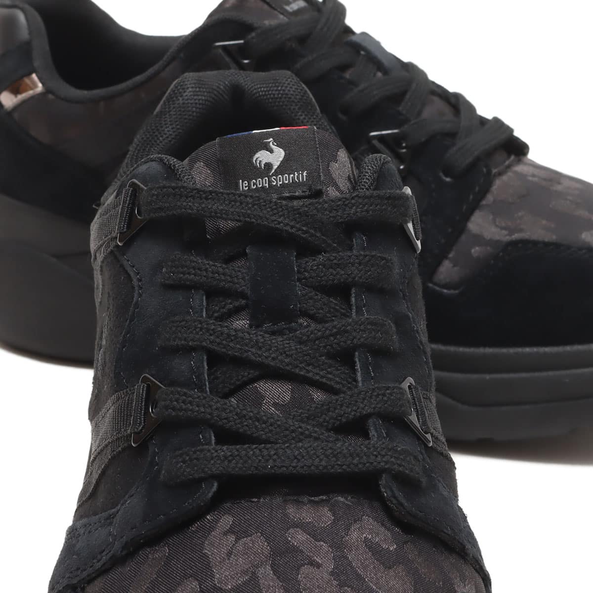 le coq sportif LCS BOULOGNE ブラック / ブラックレオパード le coq sportif LCS BOULOGNE ブラック / ブラックレオパード