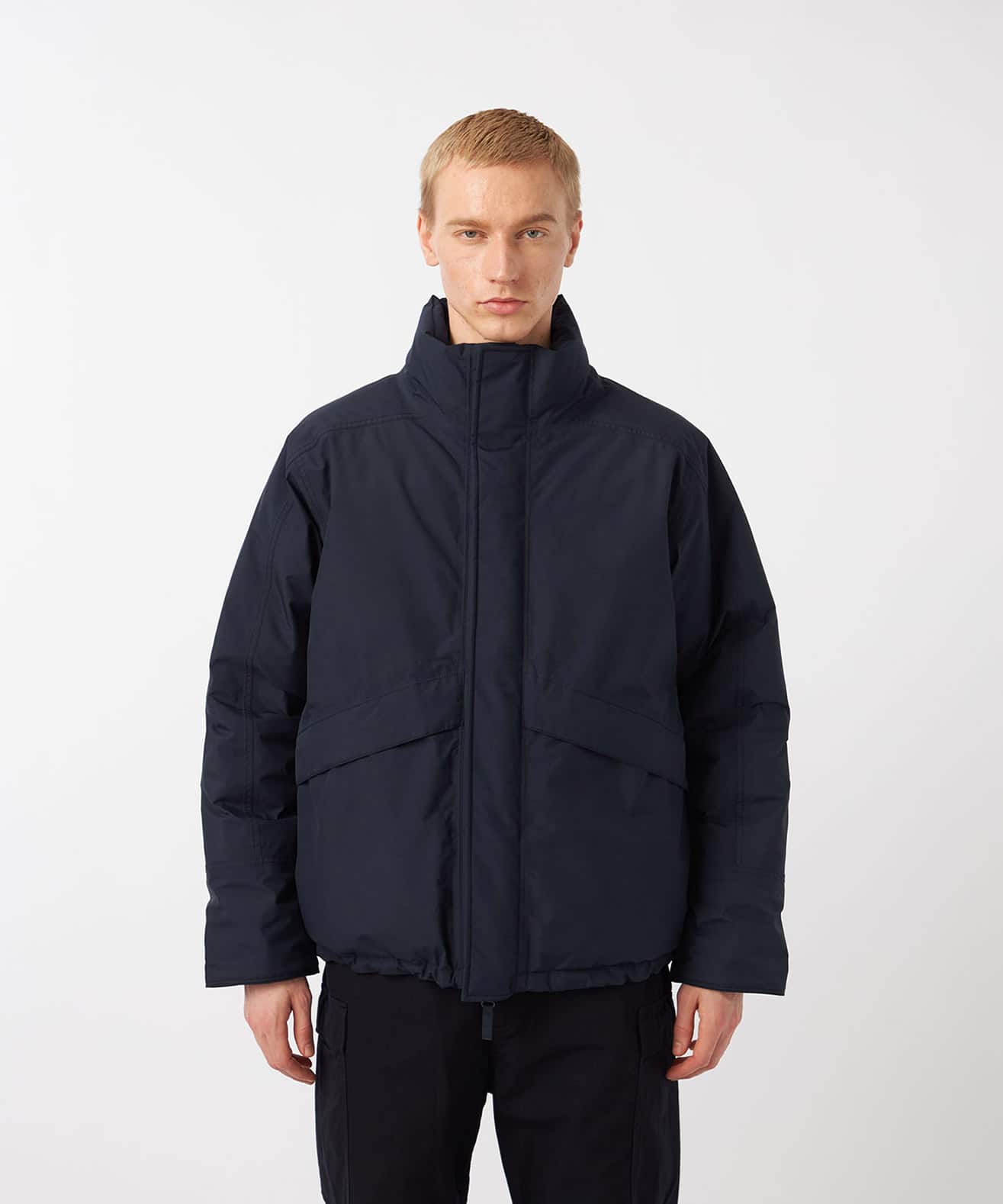nanamica GORE-TEX Short Down Jacket Navyの画像
