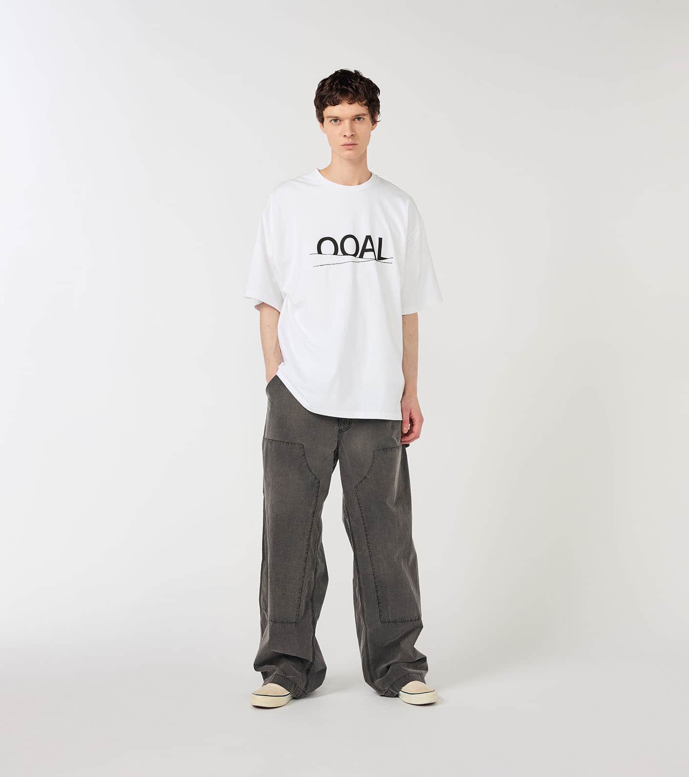 nanamica OOAL Graphic Tee Off Whiteの画像