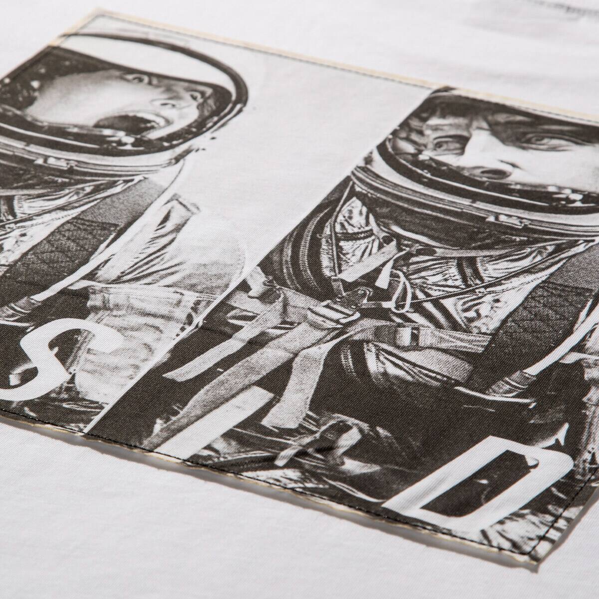 SOLID ASTRONAUT BACK PRINT T-SHIRT WHITE 21SU-Iの画像