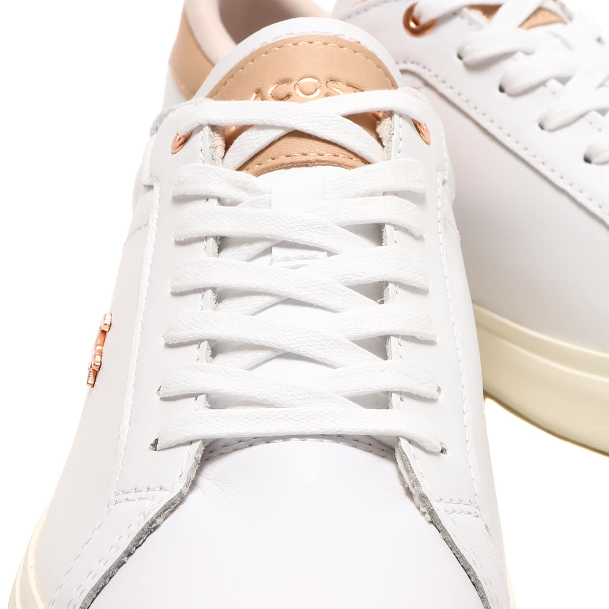 LACOSTE POWERCOURT 222 5 SFA WHT/LT PNK 22SU-Iの画像