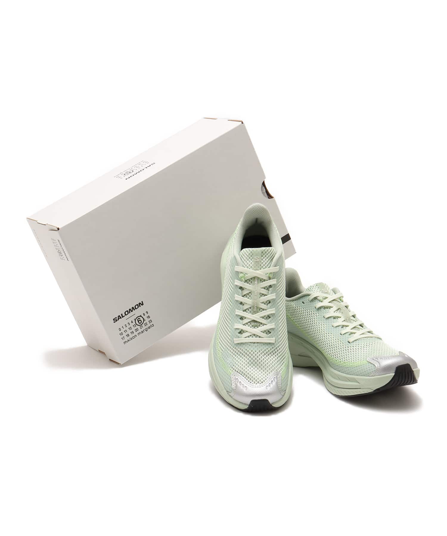 MM6 x SALOMON SPECTUR 2 Sea Foam/Canary Green/Patina Greenの画像