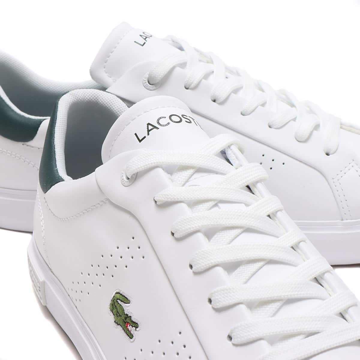 LACOSTE POWERCOURT 2.0 0321 WHITE/DK.GREEN 21FA-Iの画像
