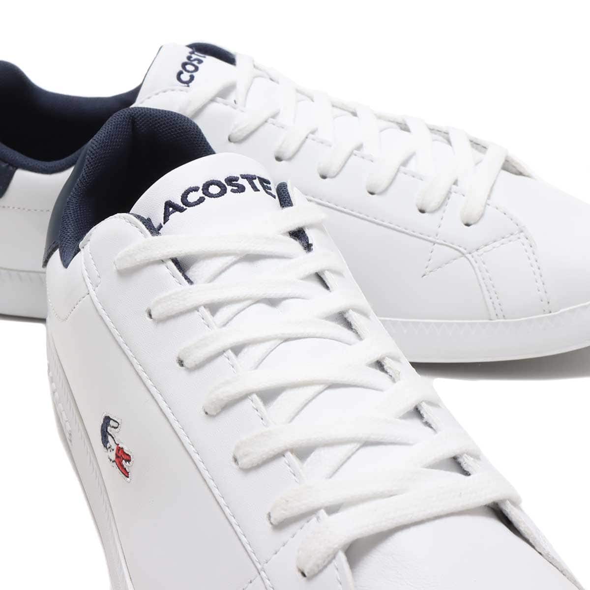 LACOSTE GRADUATE TRI 1 WHITE/NAVY/RED 21FA-Iの画像