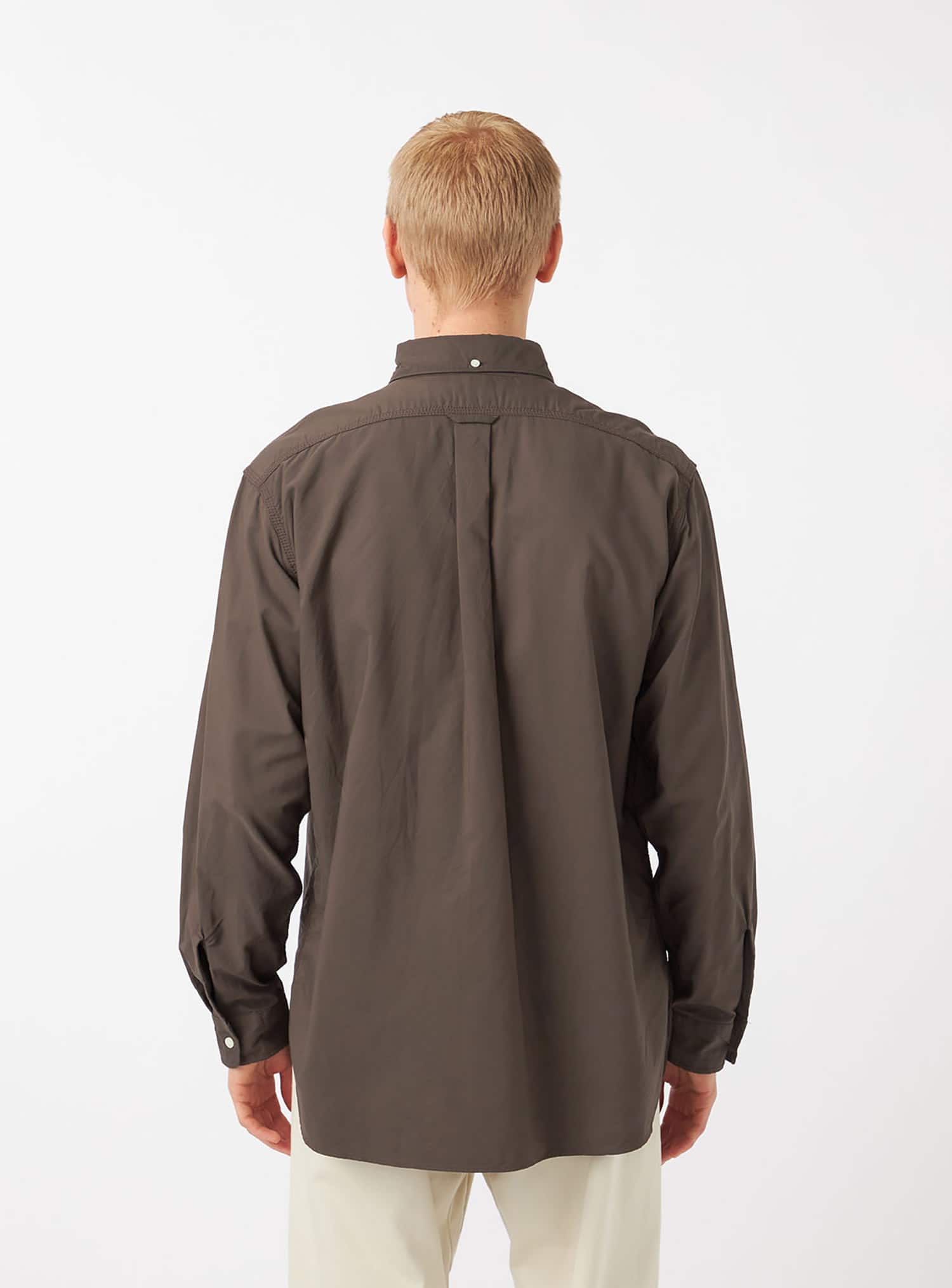 nanamica Button Down Wind Shirt Brownの画像
