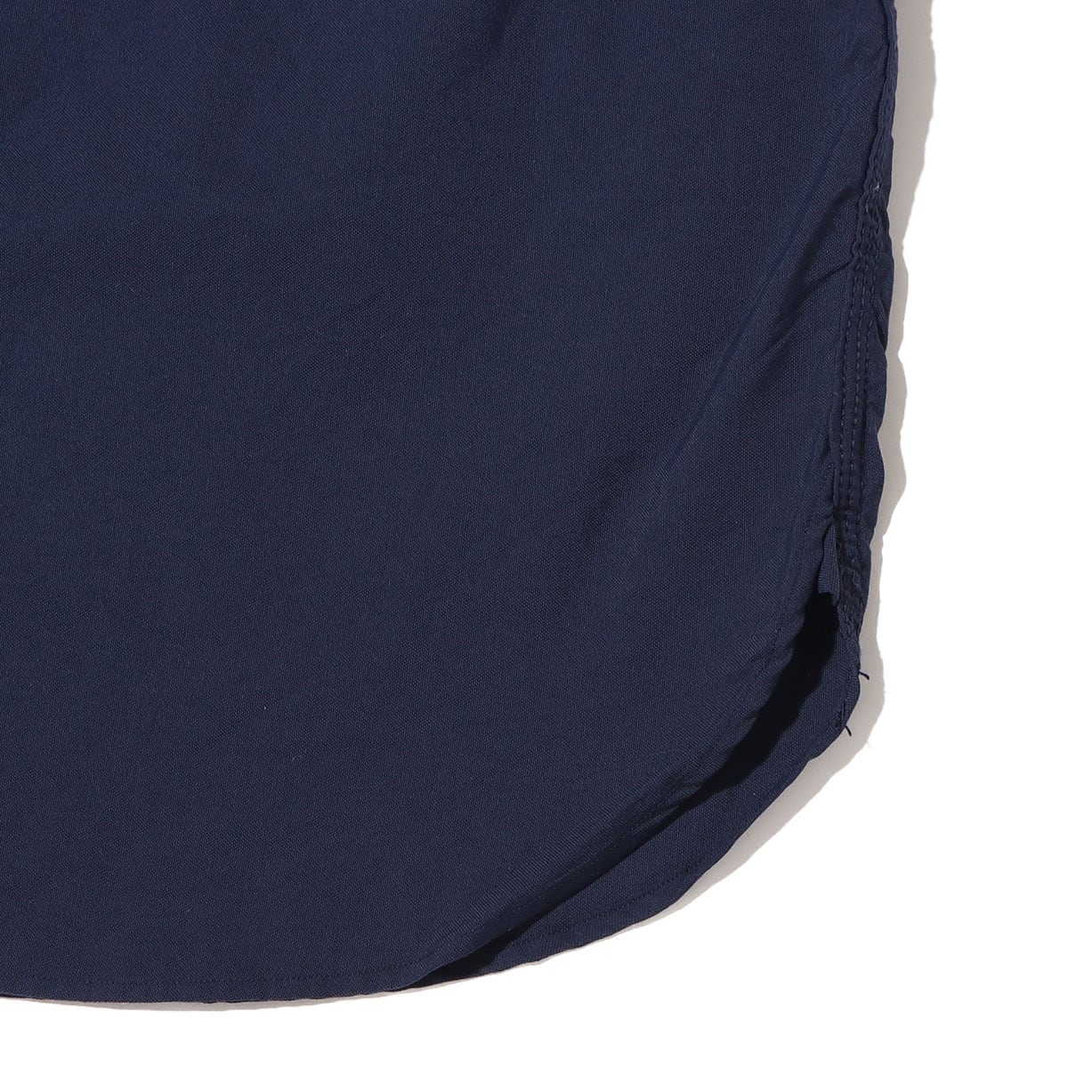 nanamica Button Down Wind H/S Shirt Navy 23SP-Iの画像