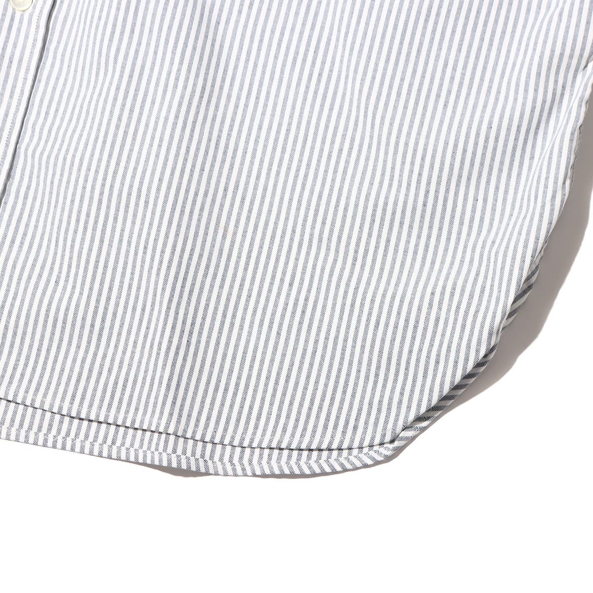 nanamica Button Down Stripe Wind Shirt Navy 23SP-Iの画像
