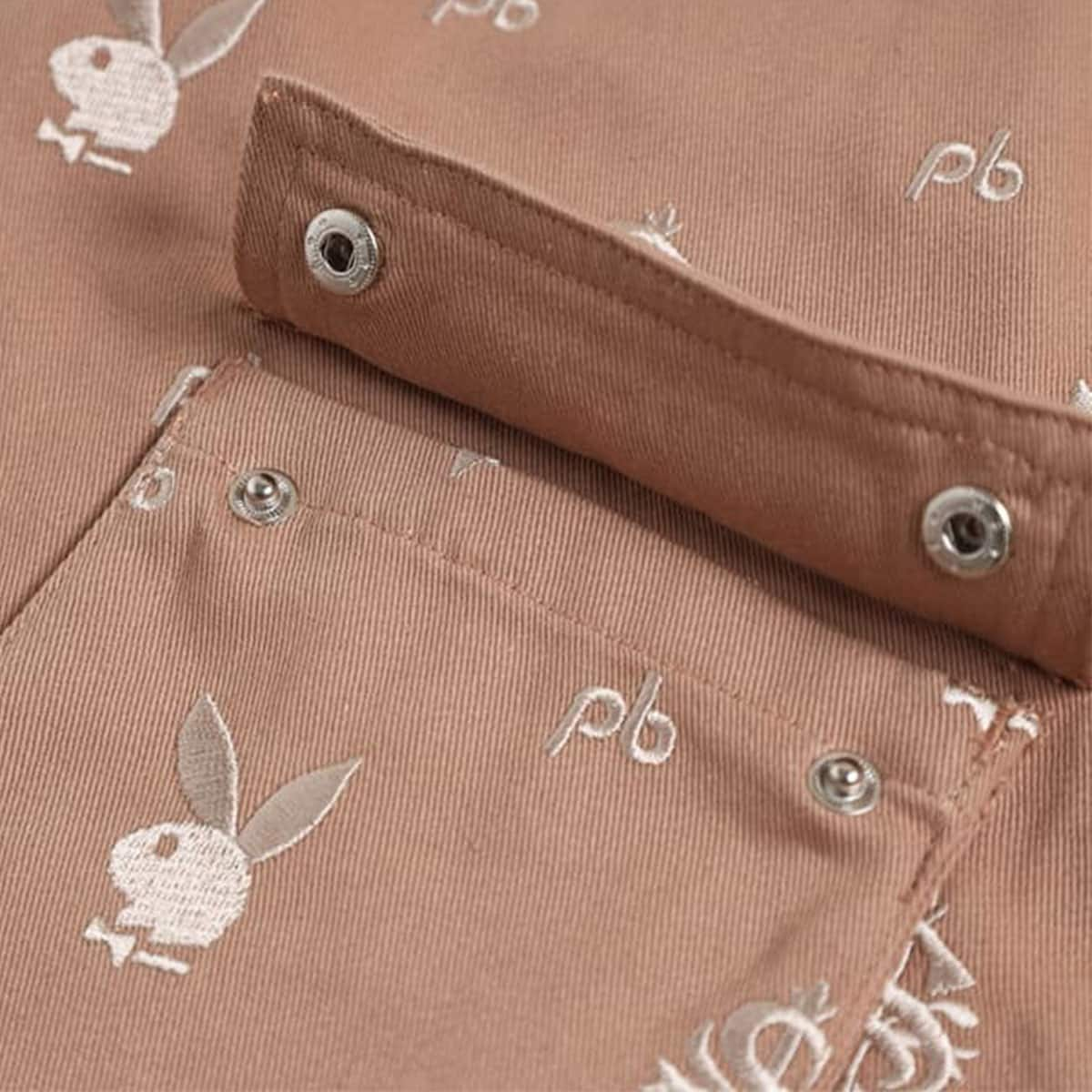 SUPPLIER PLAYBOY ALL OVER EMBROIDERY CARGOS SAND 22SP-I