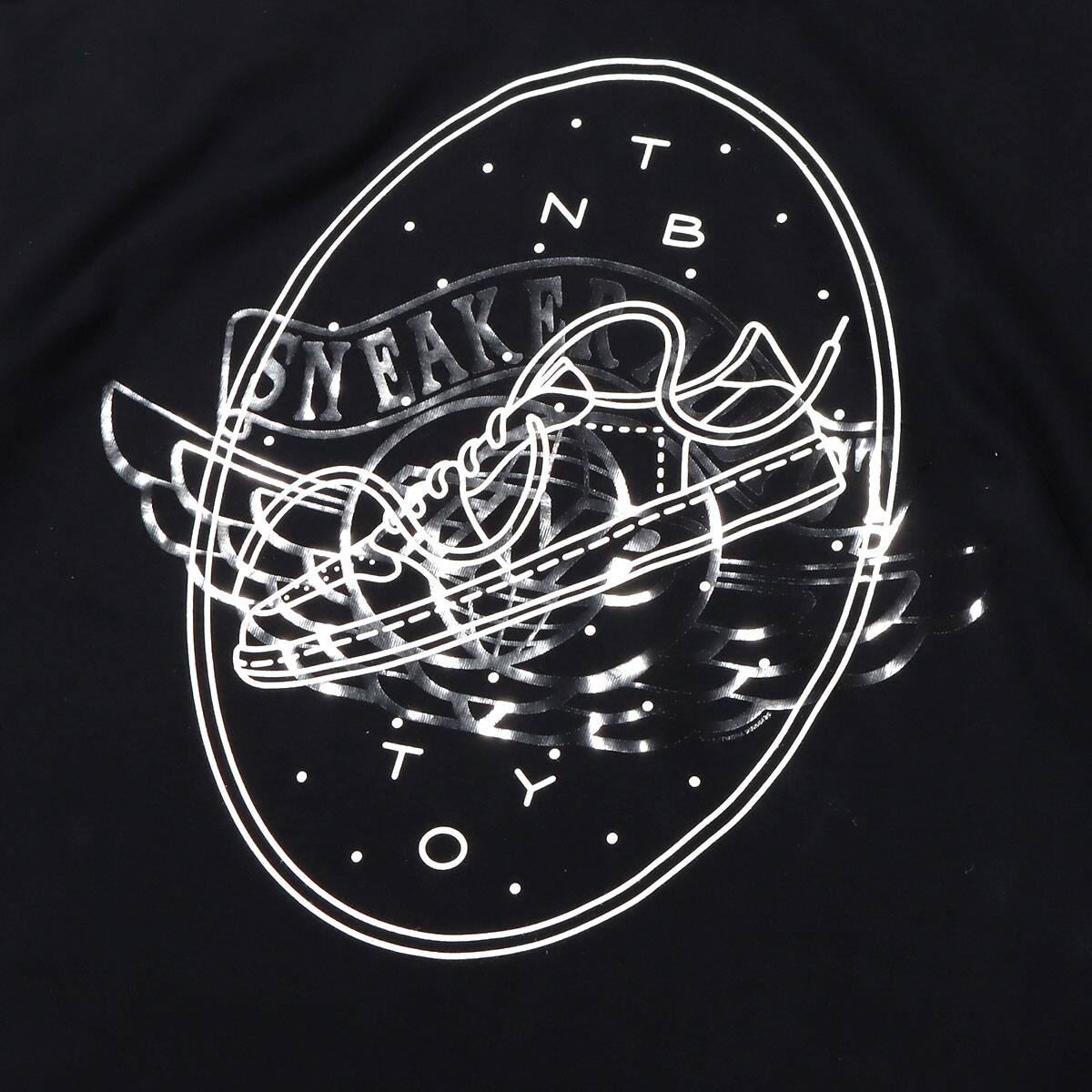 THE NETWORK BUSINESS CLEAR WING LOGO S/S TEE BLACKの画像