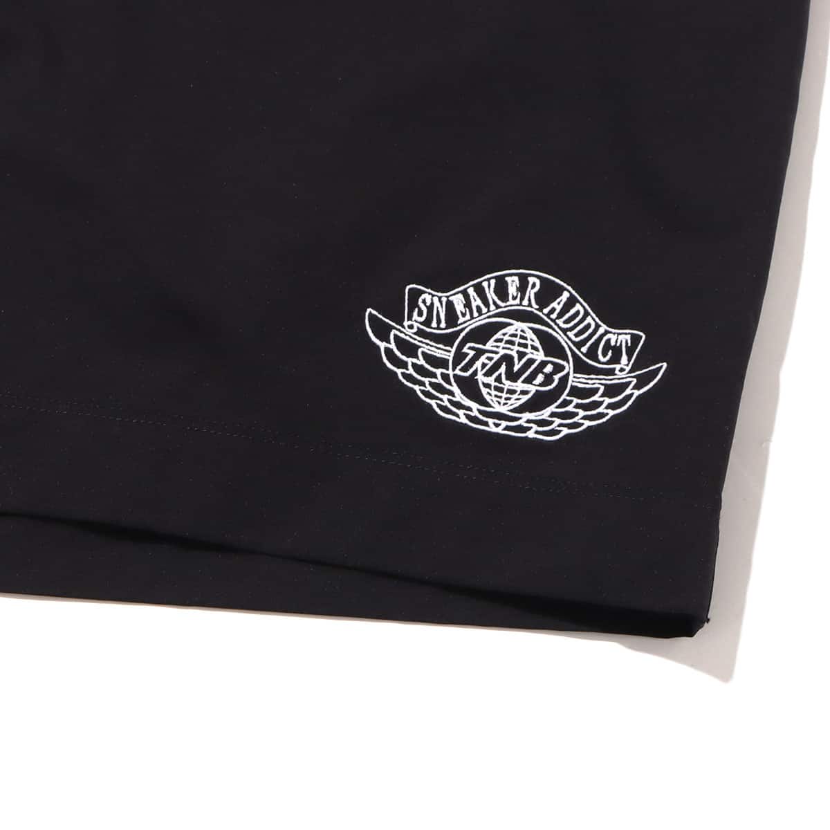 THE NETWORK BUSINESS WING LOGO EMBROIDERY NYLON SHORTS / ザ