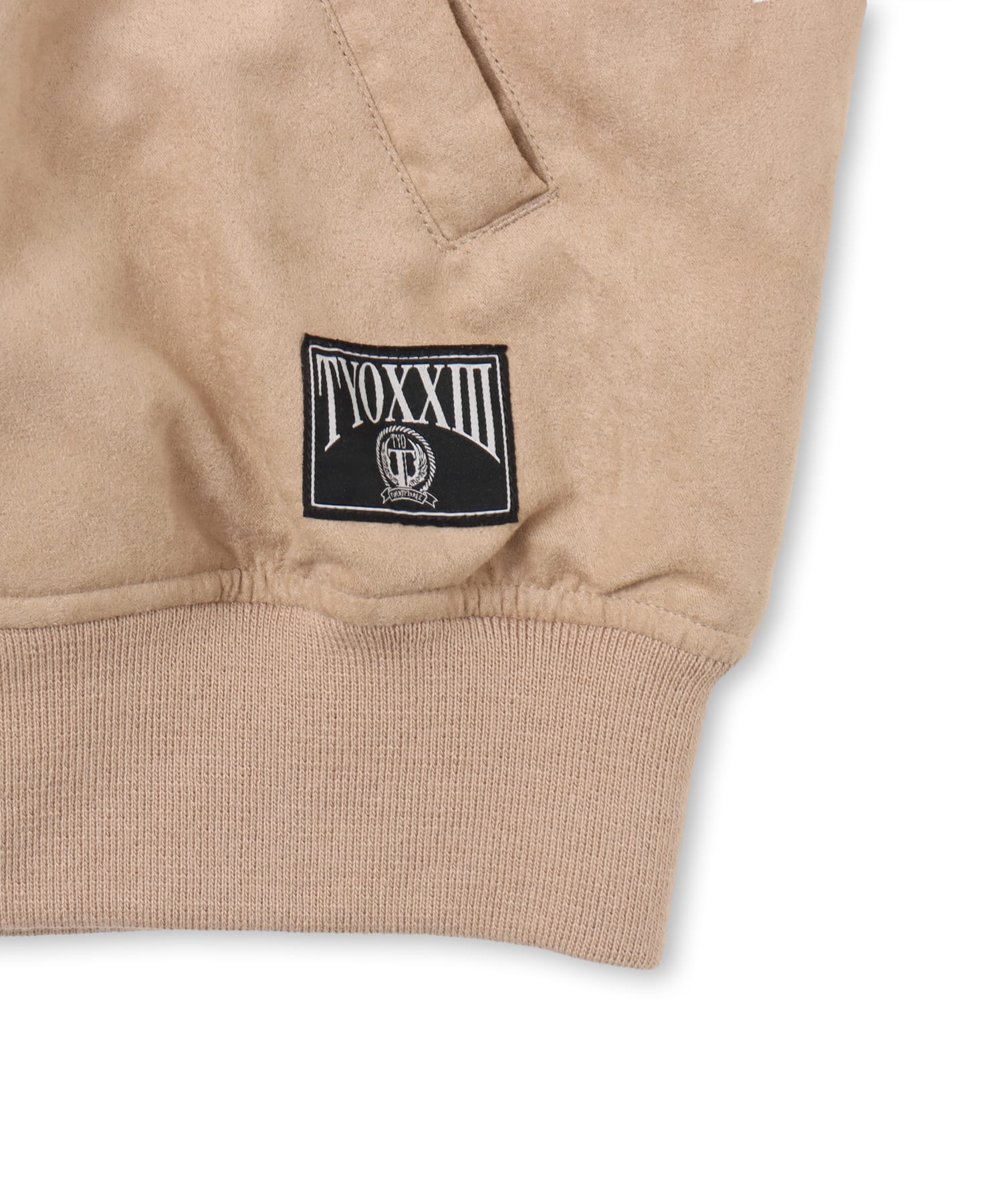 TOKYO 23 Faux Suede Bomber Jacket BEIGEの画像