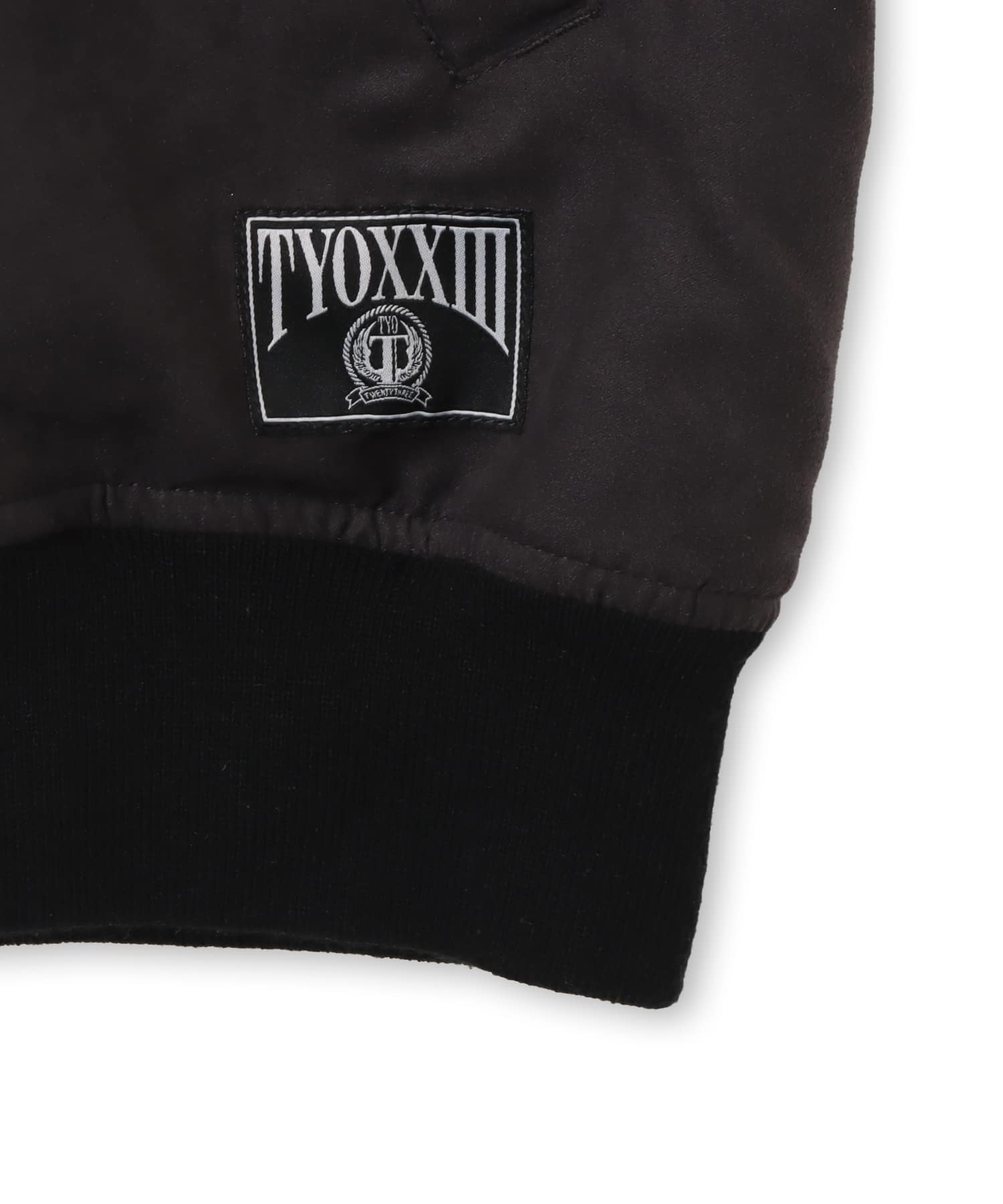 TOKYO 23 Faux Suede Bomber Jacket BLACKの画像