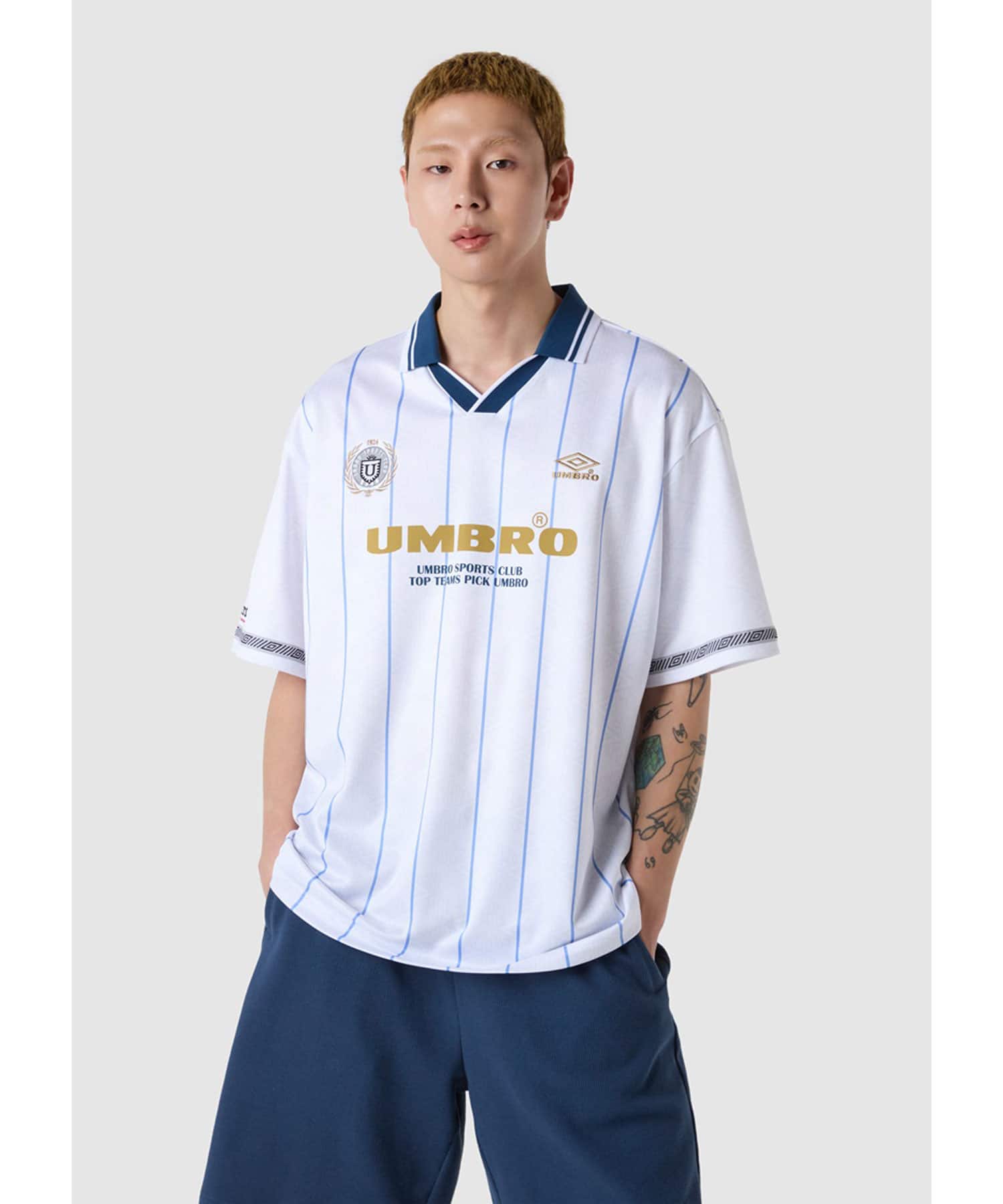 UMBRO 【KOREA COLLECTION】BLOKE OG S/S JERSEY WHITEの画像
