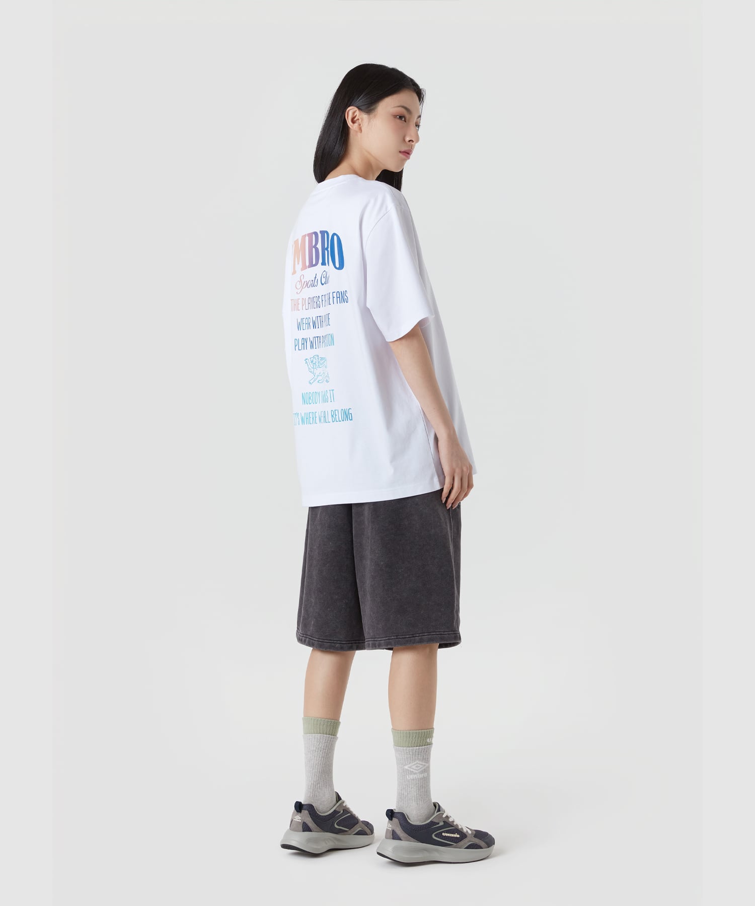UMBRO 【KOREA COLLECTION】OMBRE SHORTS SLEEVE T-SHIRTS グレーの画像