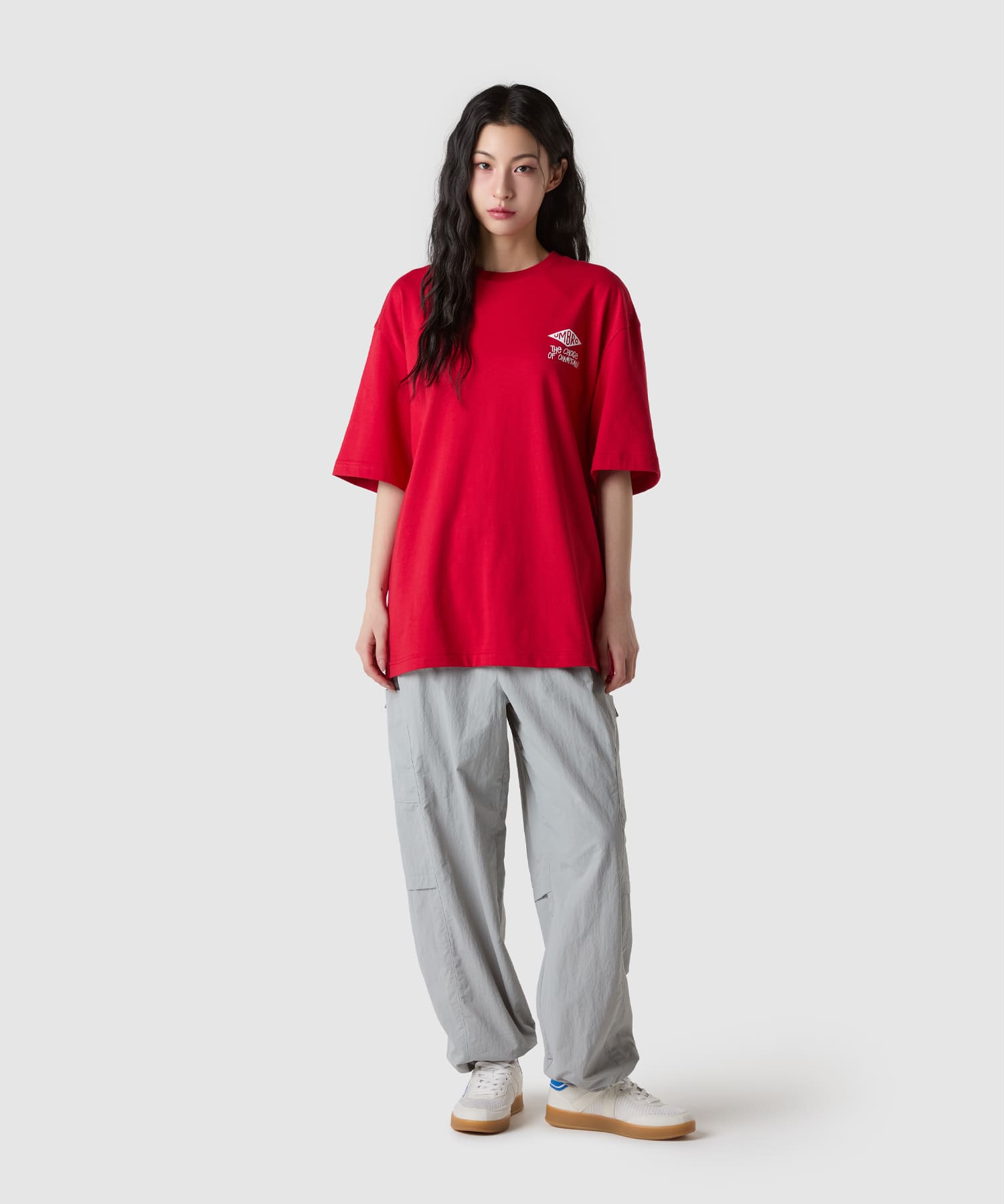UMBRO 【KOREA COLLECTION】TROPHY SHORTS SLEEVE T-SHIRTS レッドの画像