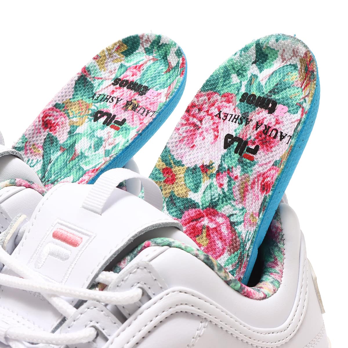 FILA DisruptorII × Laura Ashley × atmos pink WHITE/PINK/FLOWER