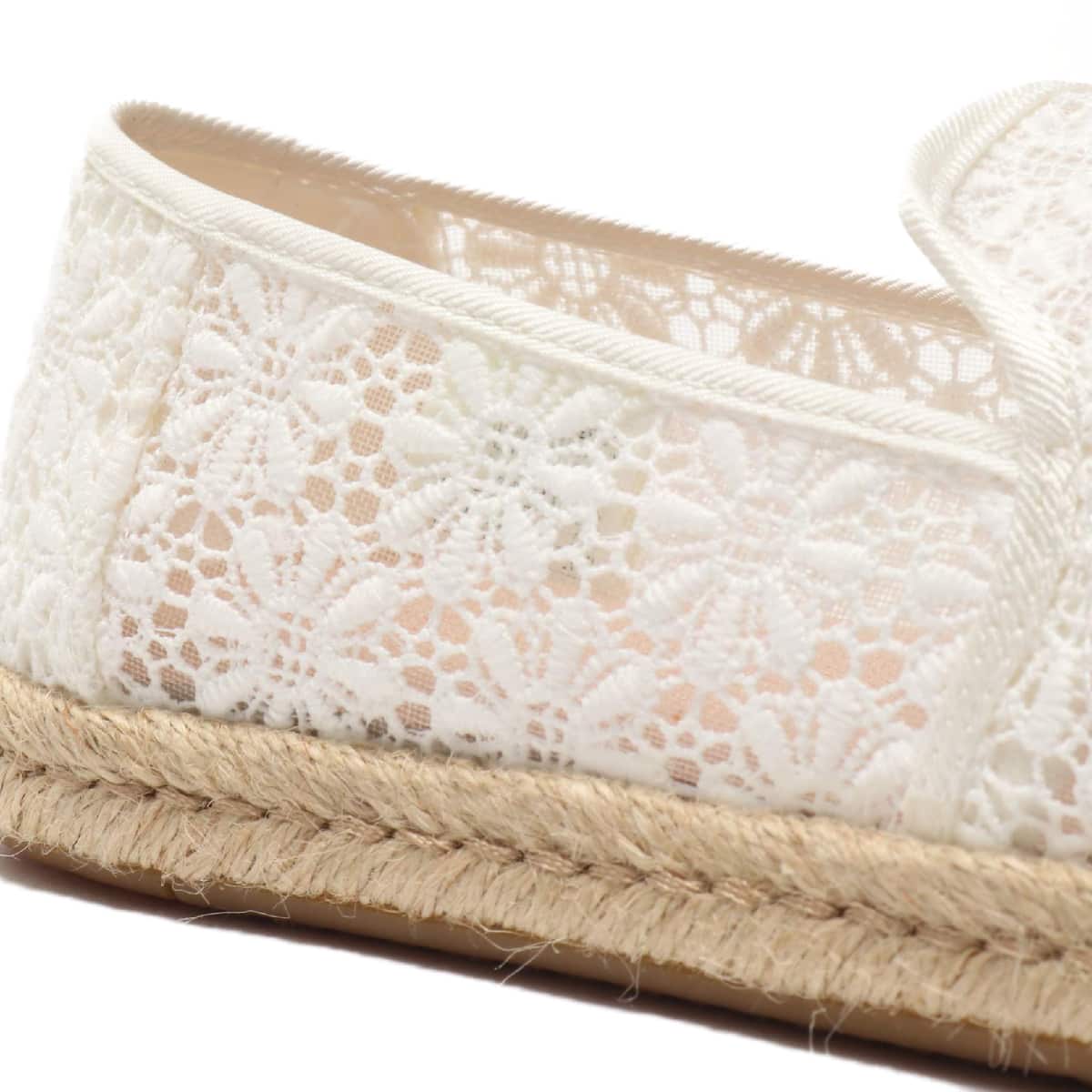 TOMS DECONSTRUCTED ALPARGATA ROPE Natural Floral Lace 20SP-Iの画像