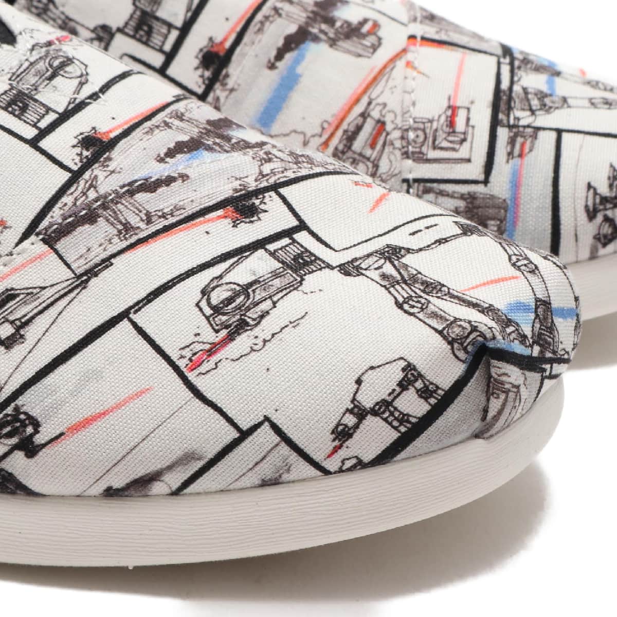 TOMS MENS Star Wars ALPARGATA 3.0 AT Print White Star Wars AT Print 21FA-Iの画像