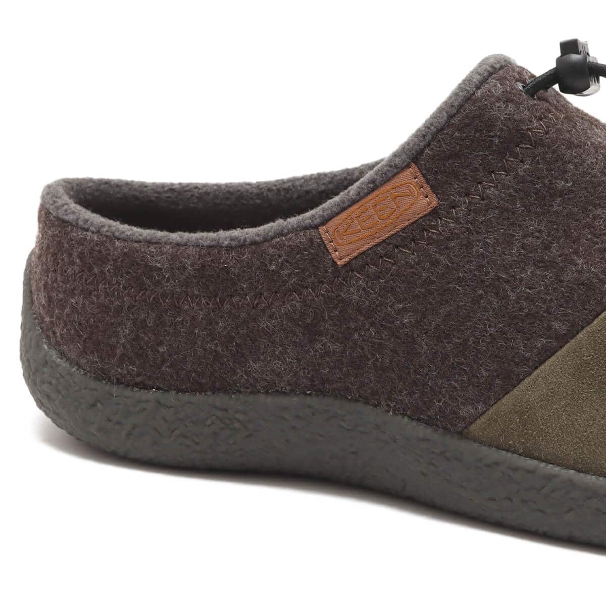 KEEN HOWSER III SLIDE DARK BROWN FELT/CANTEENの画像