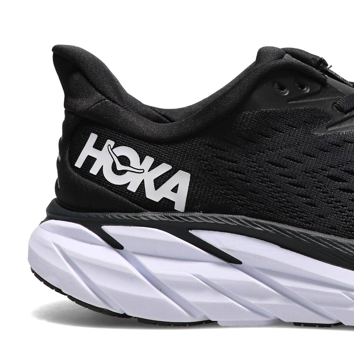 HOKA ONEONE レディース CLIFTON 8 BLACK/WHITE 21FW-I